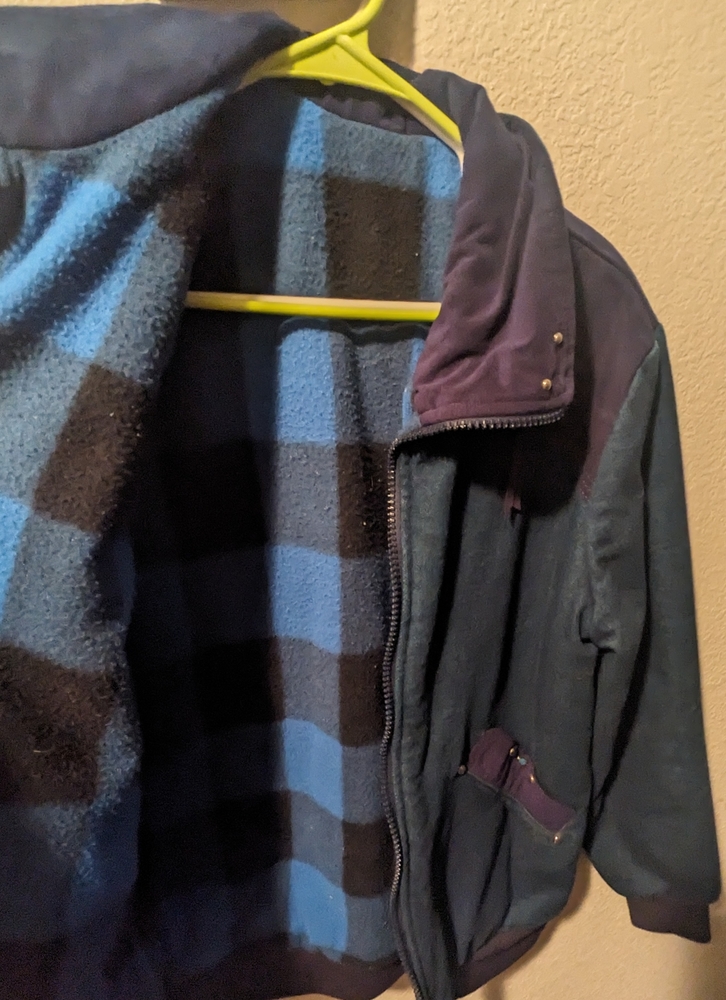 Denim jacket with Pendleton flannel lining